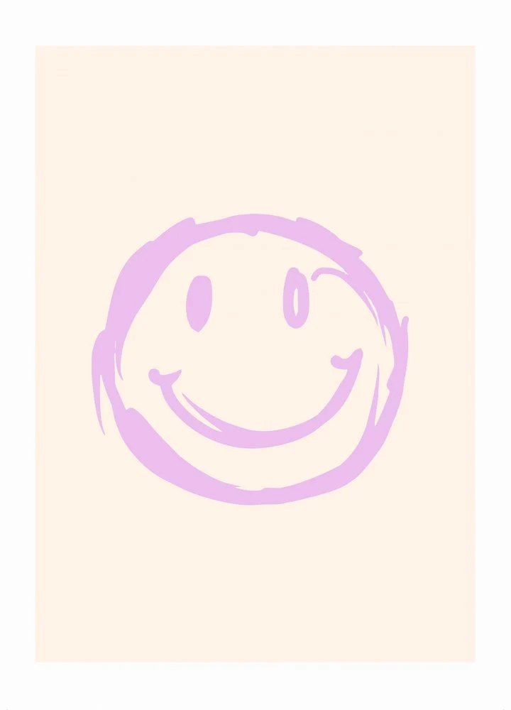 Happy Lilac Smiley Face