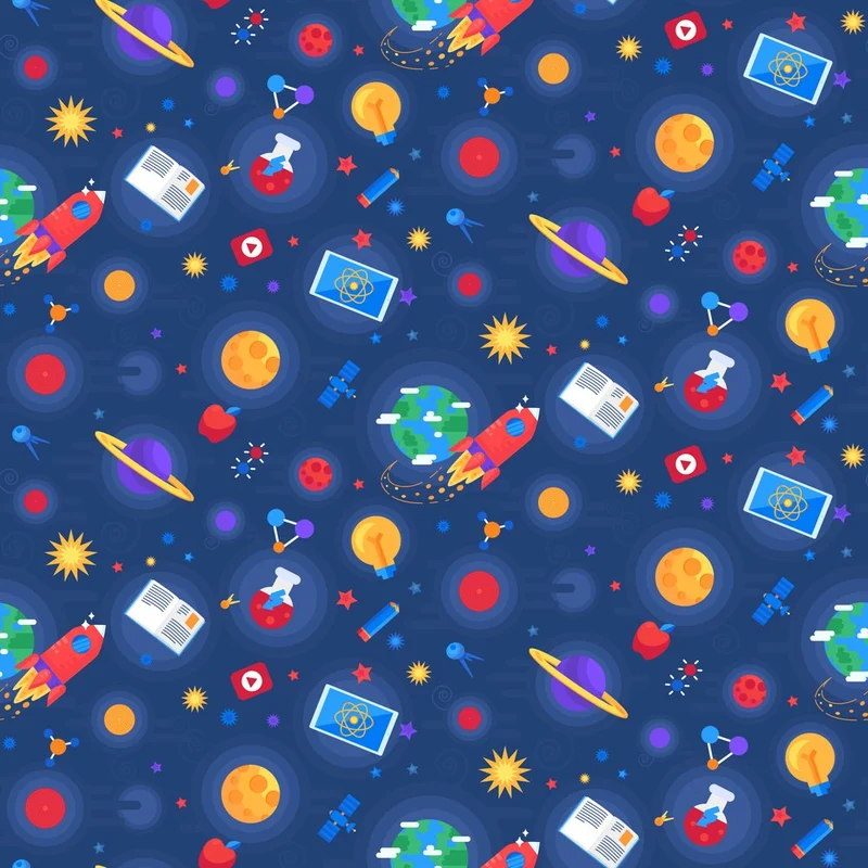 Vibrant Space Science Pattern