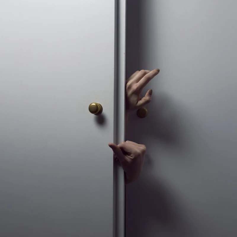 Curious Hands White Door