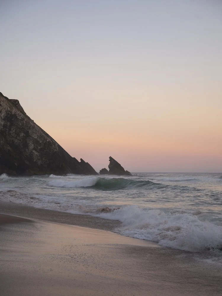 Coastal Sunset Waves