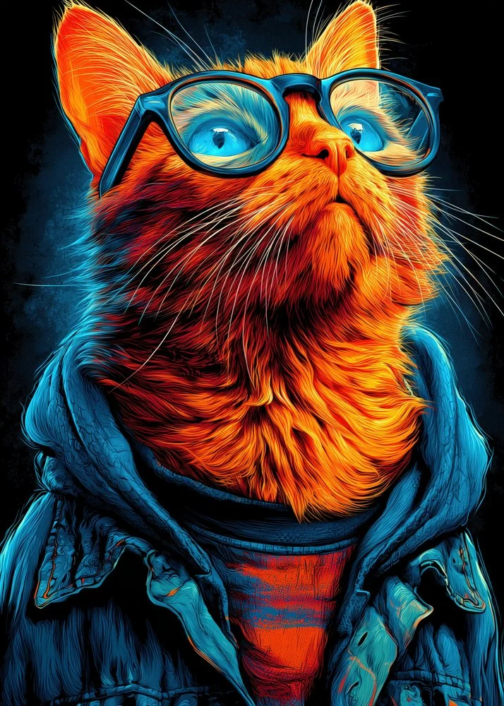 Stylish Orange Cat