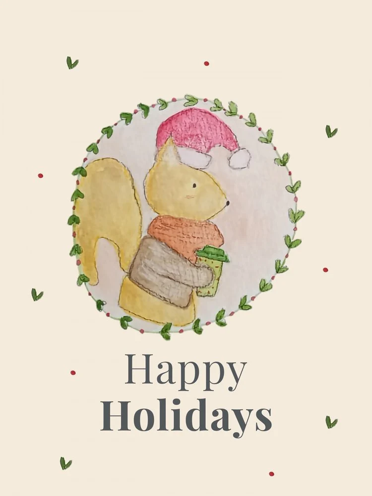 Happy Holiday Squirrel