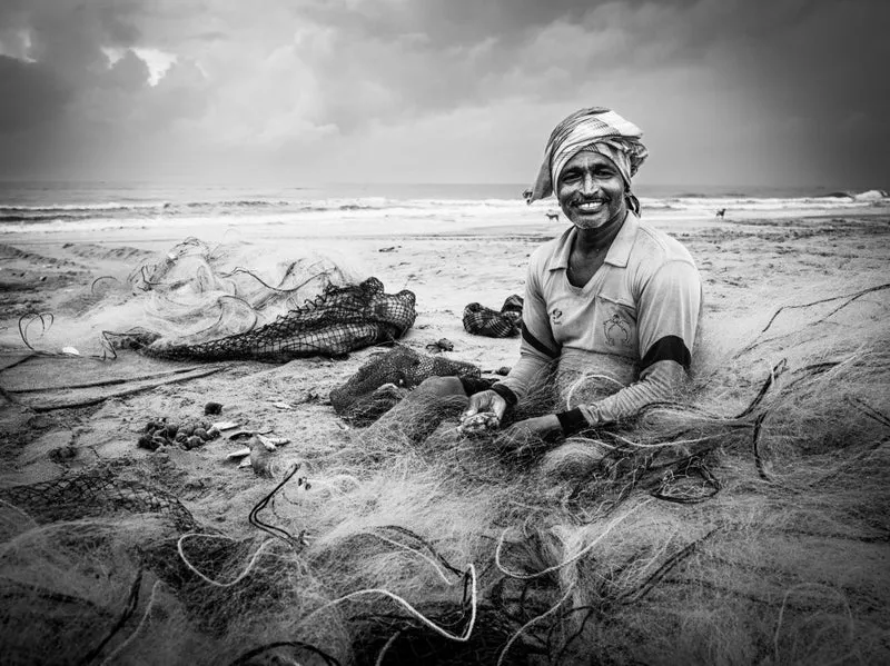 The laughing fisherman.