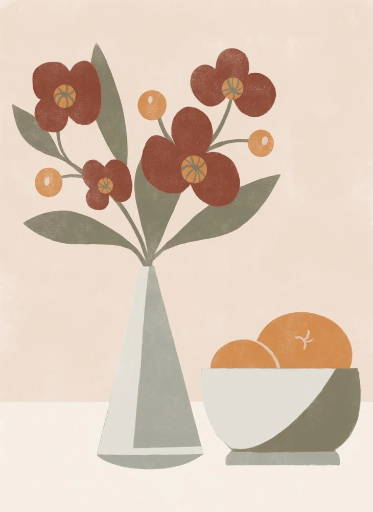 Modern Floral Still Life