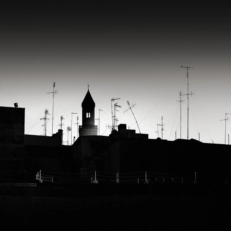 Steeple Amidst Antennas