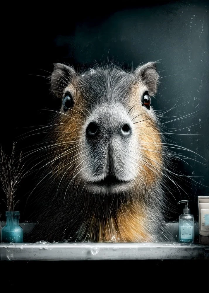 Capybara Bath Time