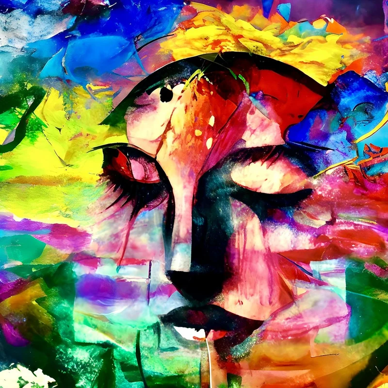 Vibrant Feminine Face