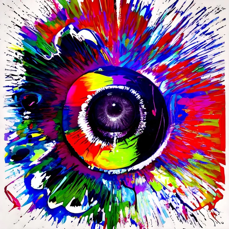 Vibrant Eye Burst