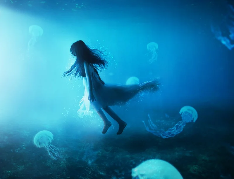 Ethereal Girl Underwater