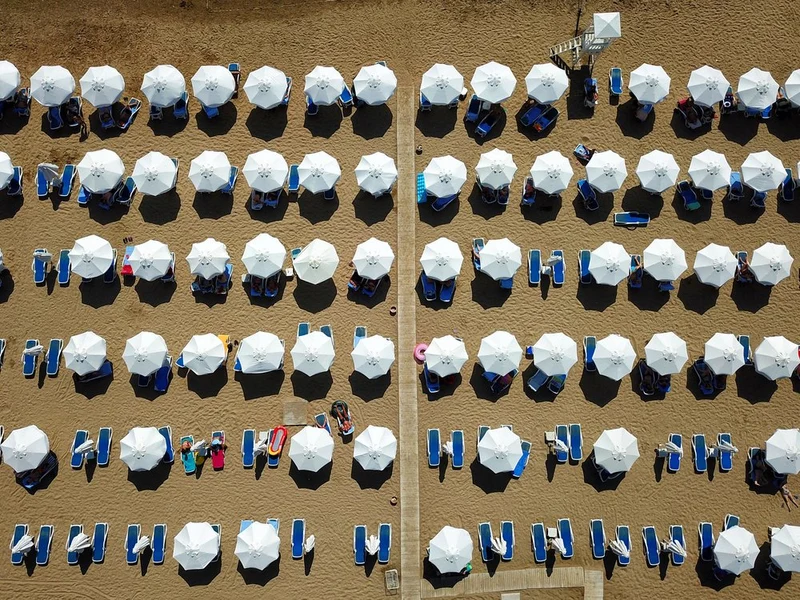 White Umbrellas Beach