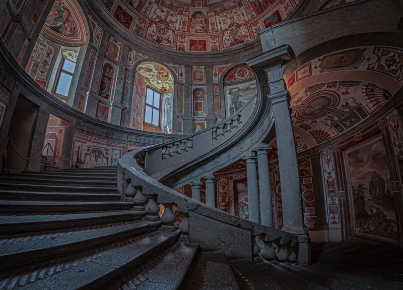 la forma della chiocciola della scala