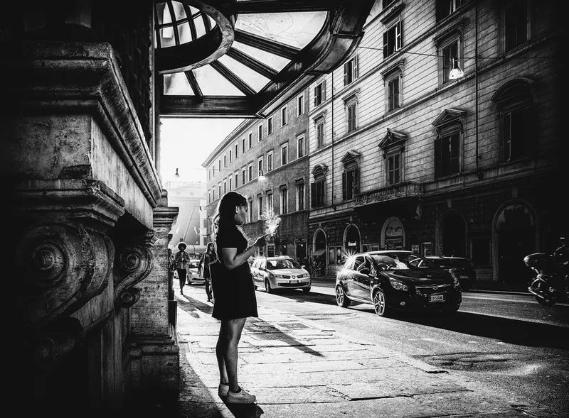 Lost in her thoughts