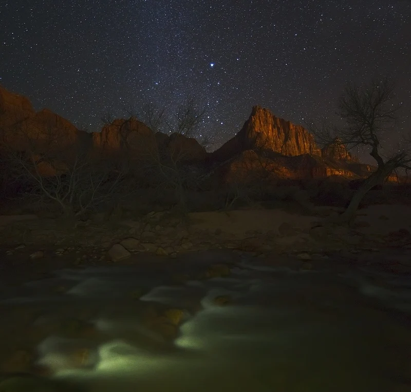 under the milky way