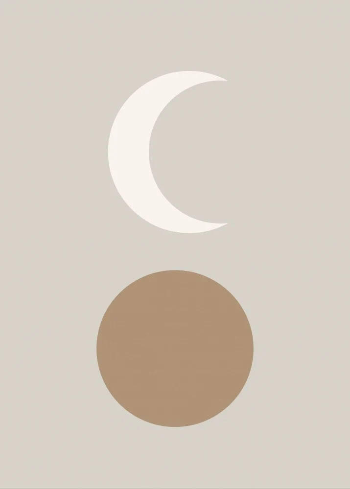 Sun and Moon Nursery Print