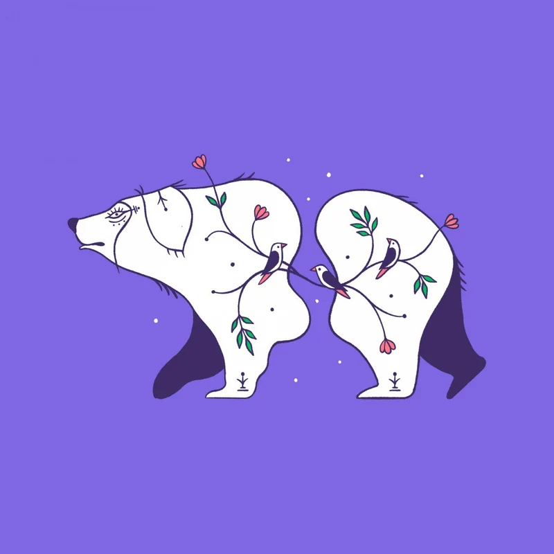 Floral Bear Harmony