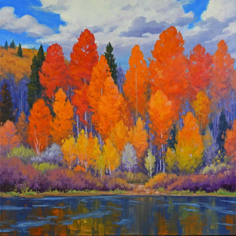 A Forest of Vivid Autumn Foliage