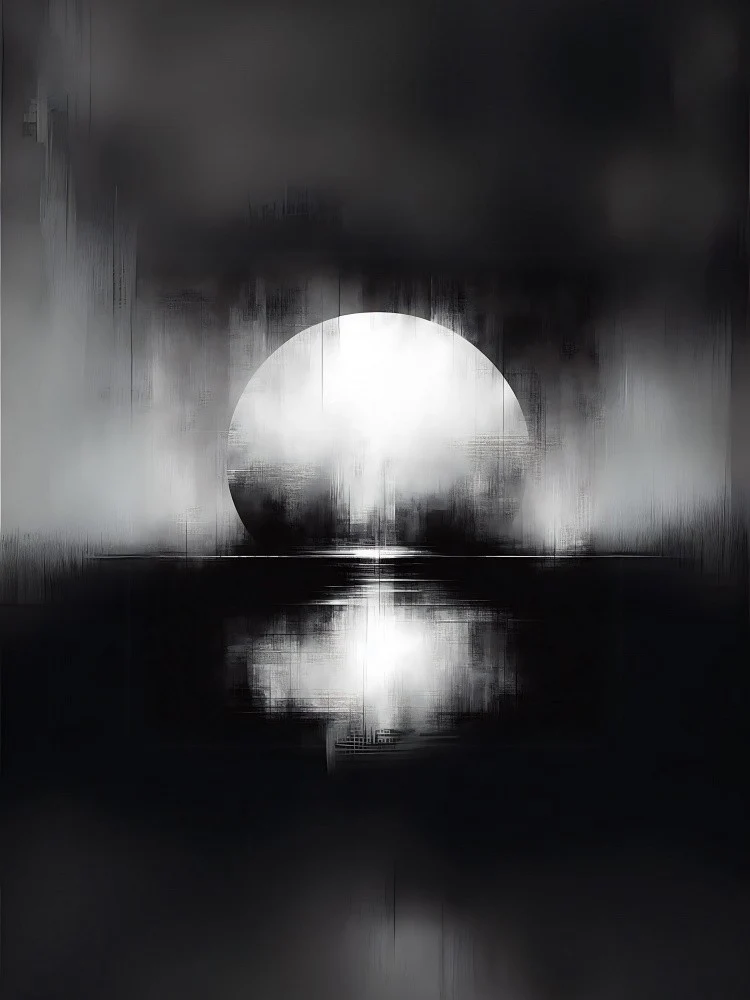 Black and White Art Impressionism