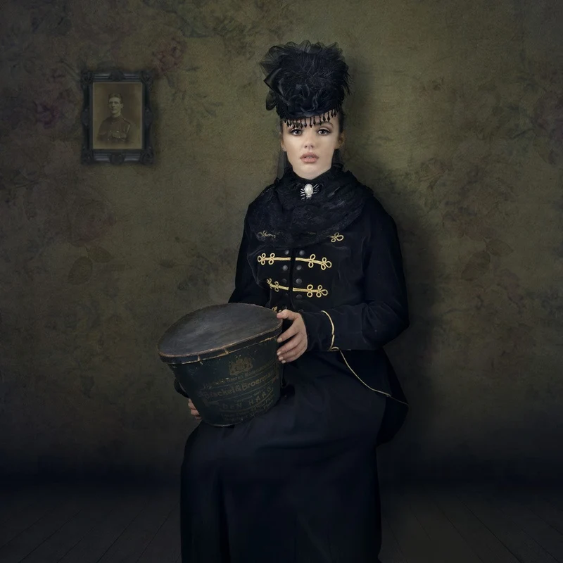 Lady With Hat Box