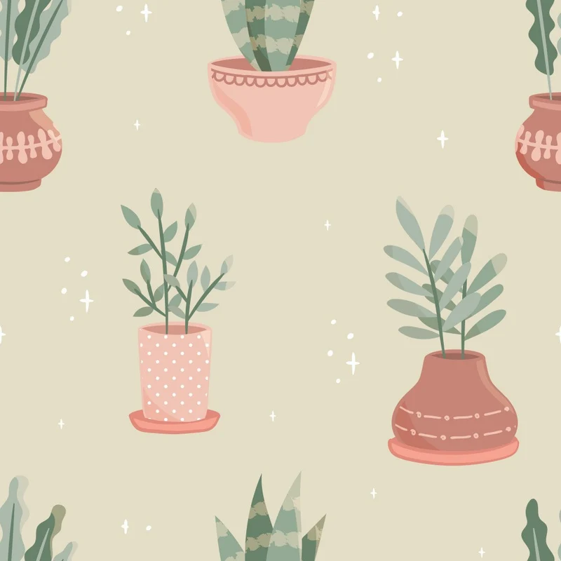 Cute Cactus Houseplants - Green
