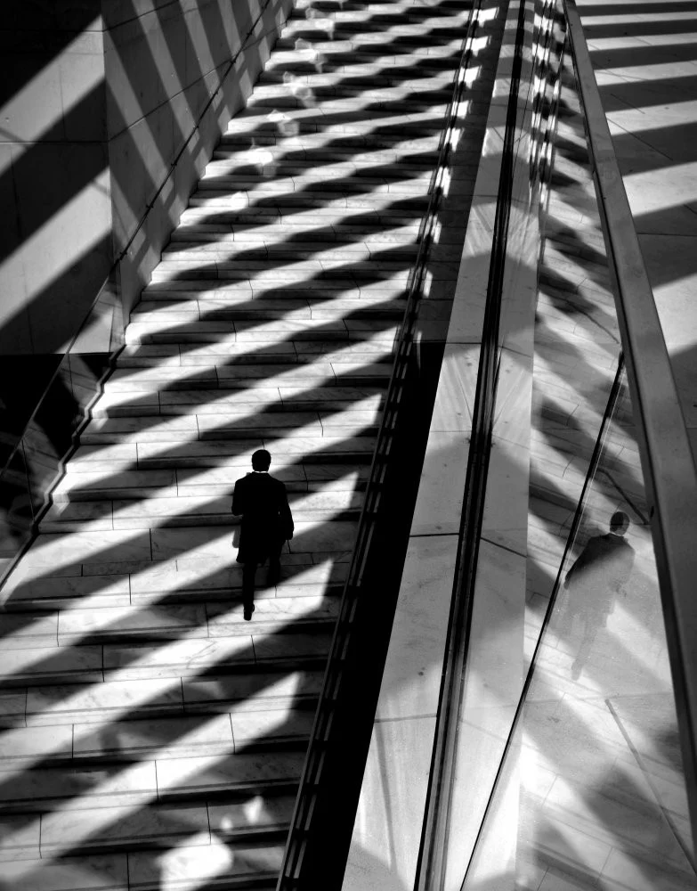 Walking light and shadows