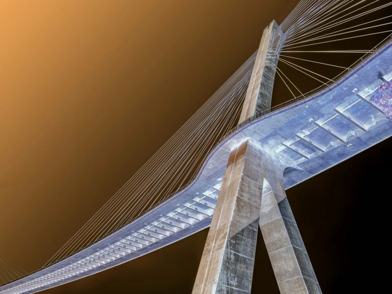 Térénez bridge, Brittany (France)
