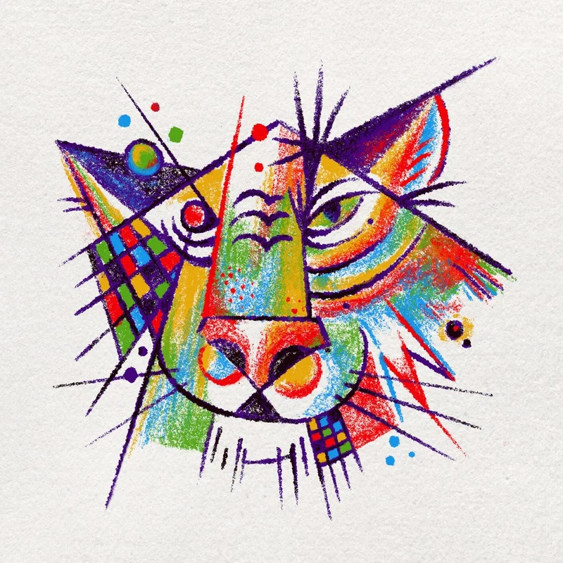Abstract Faces Tiger