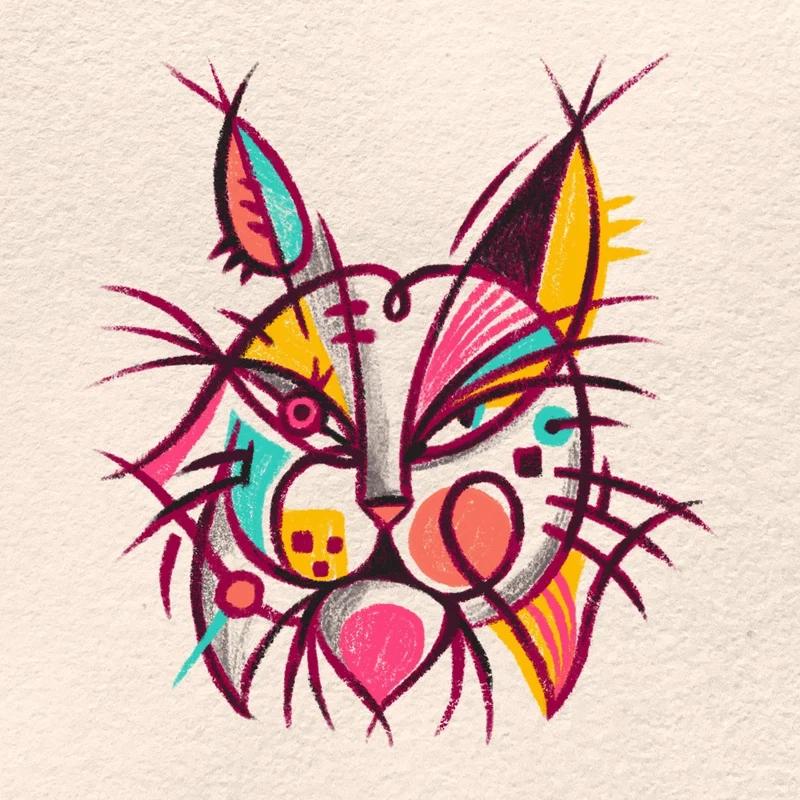 Abstract Faces Lynx