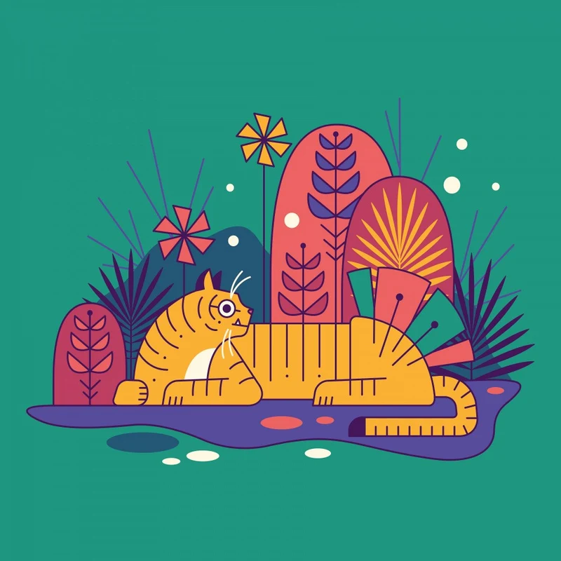Minimal Wildlife Tiger