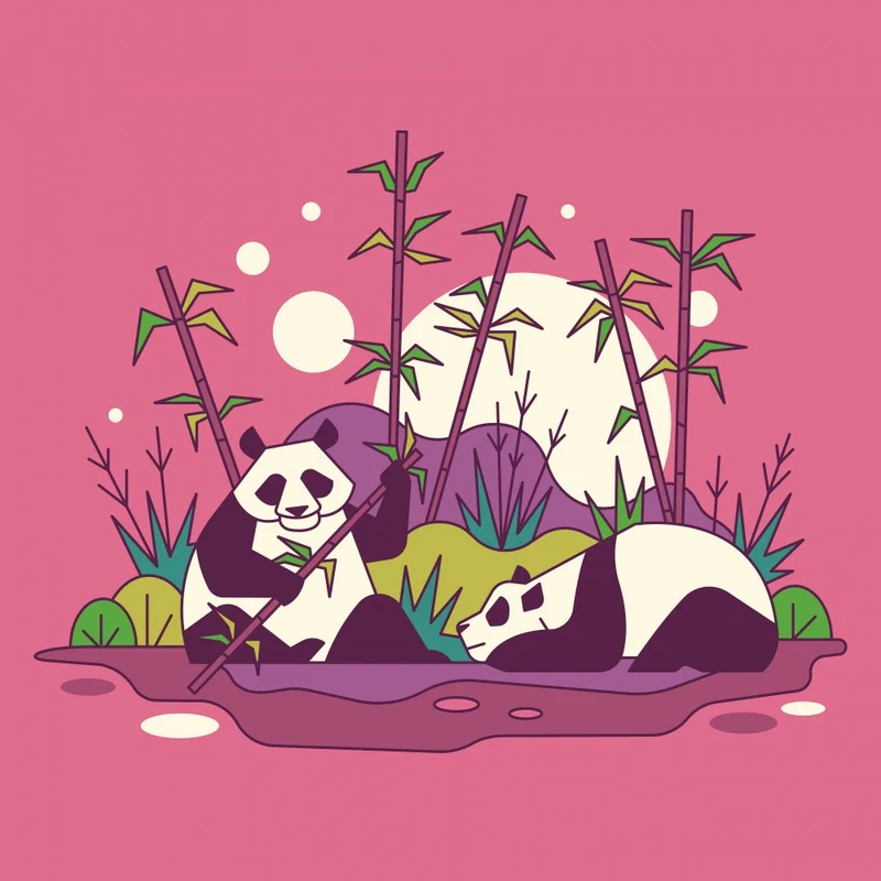 Minimal Wildlife Panda