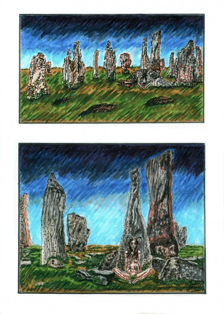 at the menhirs