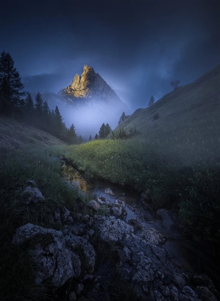 Morning at Passo di Falzarego