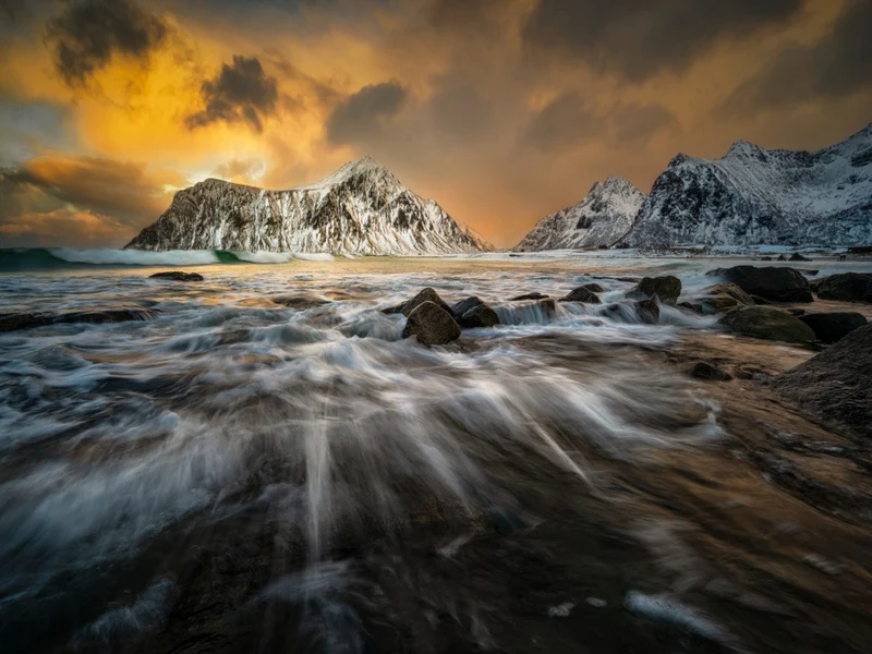 end of the day on lofoten
