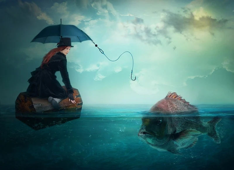 Fishing-for a woman ..!