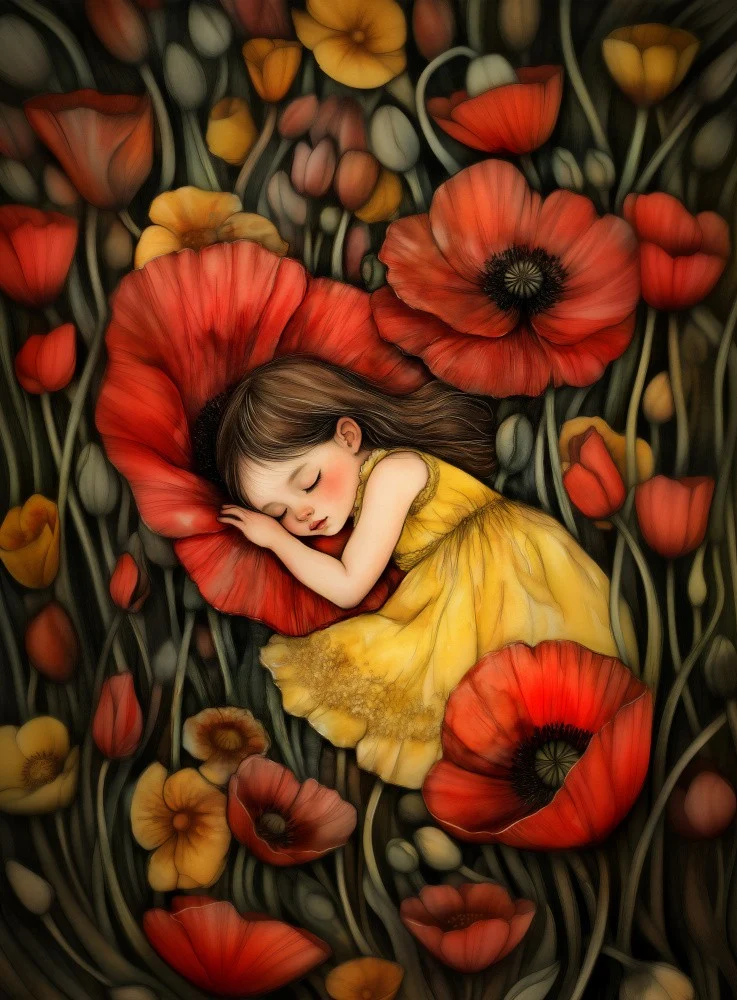 Golden dreams in a Poppy Field