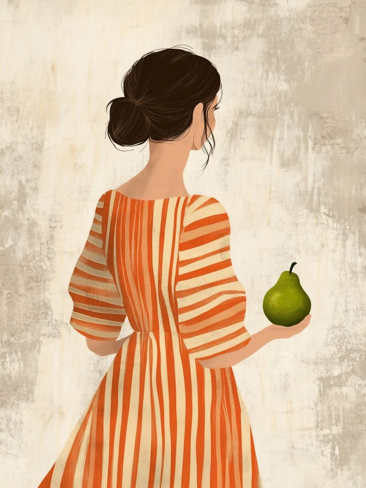 Woman in orange Woman in orange