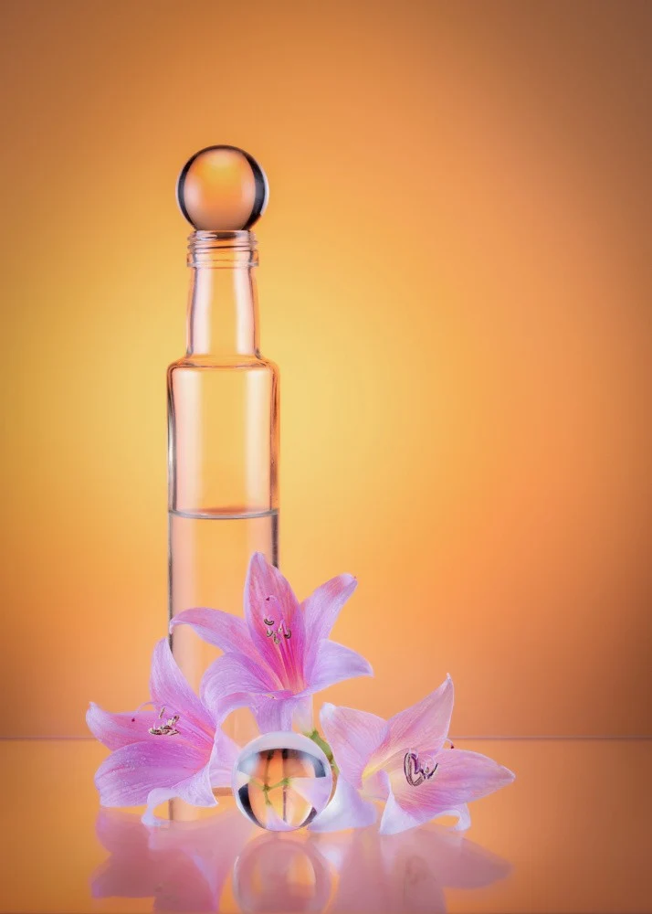 Lilies and glass