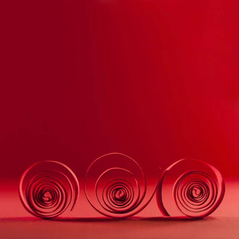 Three of red